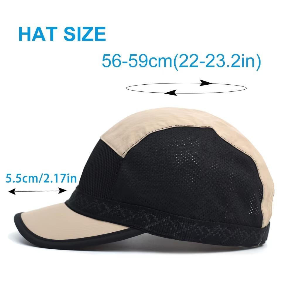 Short Brim Mesh Baseball Cap Retro UV Protection Cap Casual Sun Visor Cap Unisex