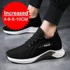 Men Breathable Height Increase Shoes Lightweight Sneakers Invisible Height Increase Shoes 8/10CM White Breathable Mesh Sneakers