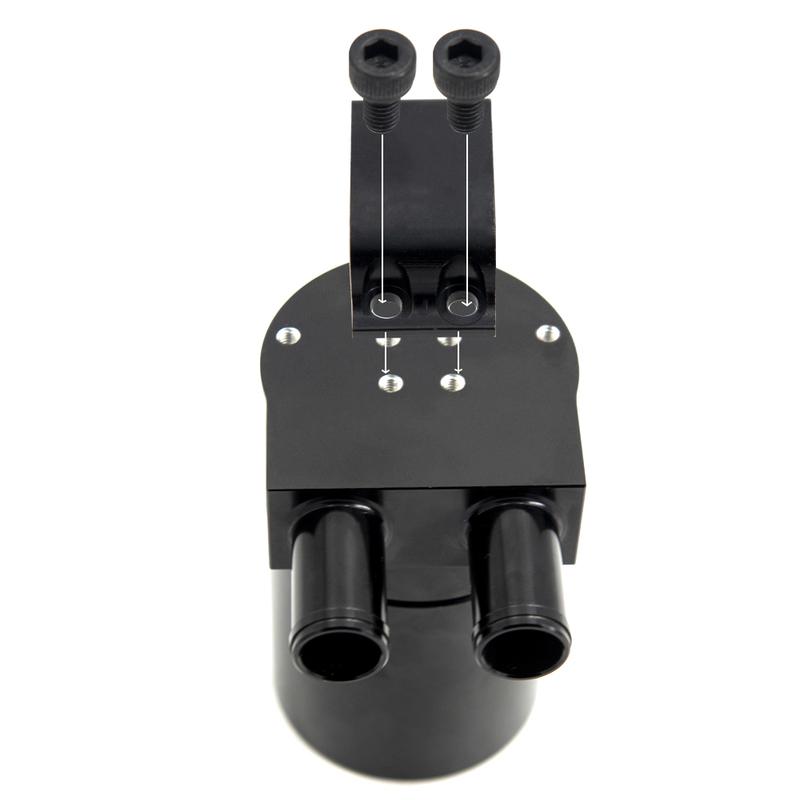 Black Aluminum Alloy Reservior Oil Catch Can Tank with Radiator Hose for BMW N54 335i 135i E90 E92 E82 2006-2010