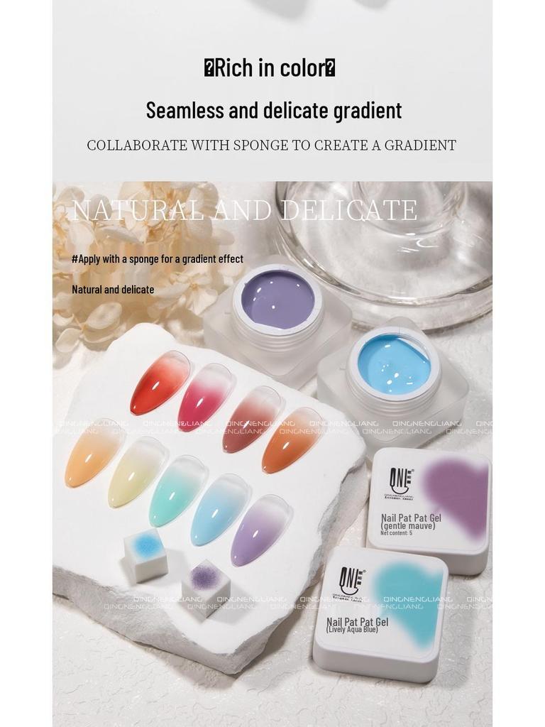 Nail Art Gel - 9 Rich Colors for Gradient Blush and High-Saturation Mixes