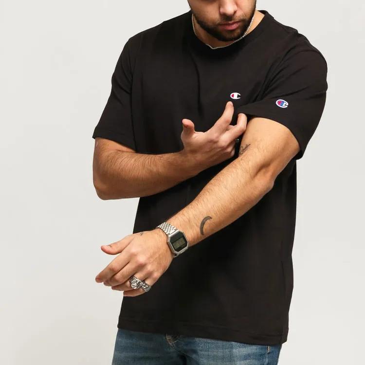 Champion Logo Embroidered Crewneck T Shirt (Unisex) T-Shirts 214674 KK001