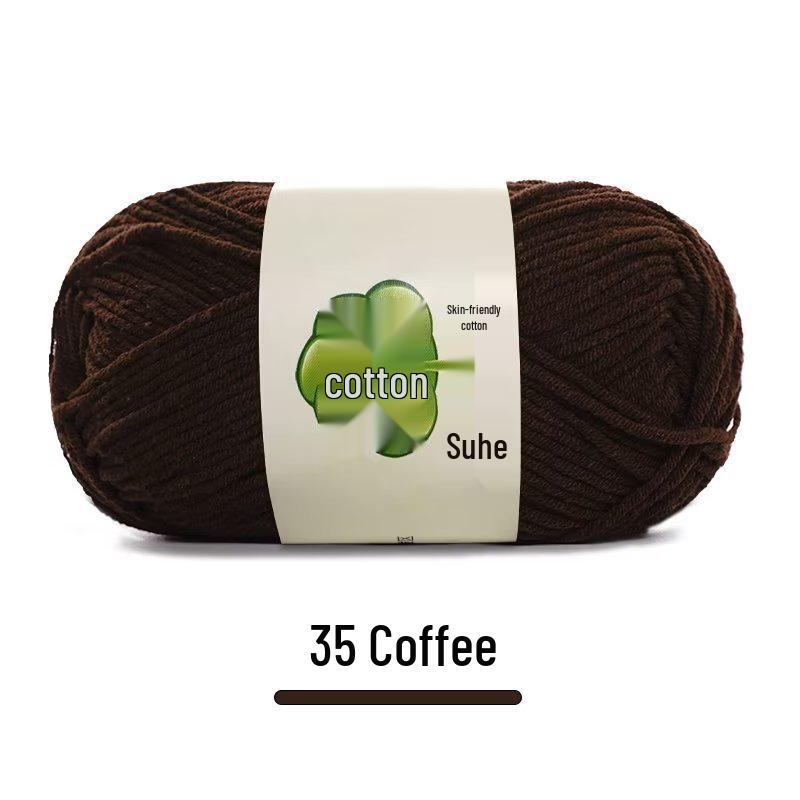 Suhe 5-Ply Combed Cotton Yarn for Children's Hand-Knitted Dolls & Blankets