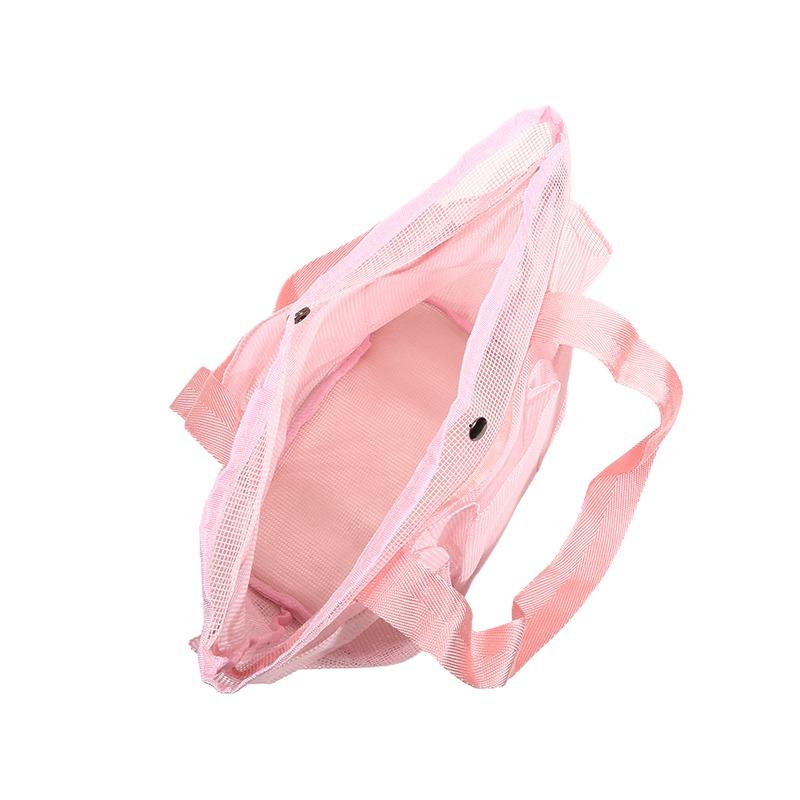 Muti Pockets Summer Large Beach Bag For Towels Mesh Durable Travel Handbag Makeup Organizer Underwear Swimming Storage Bag