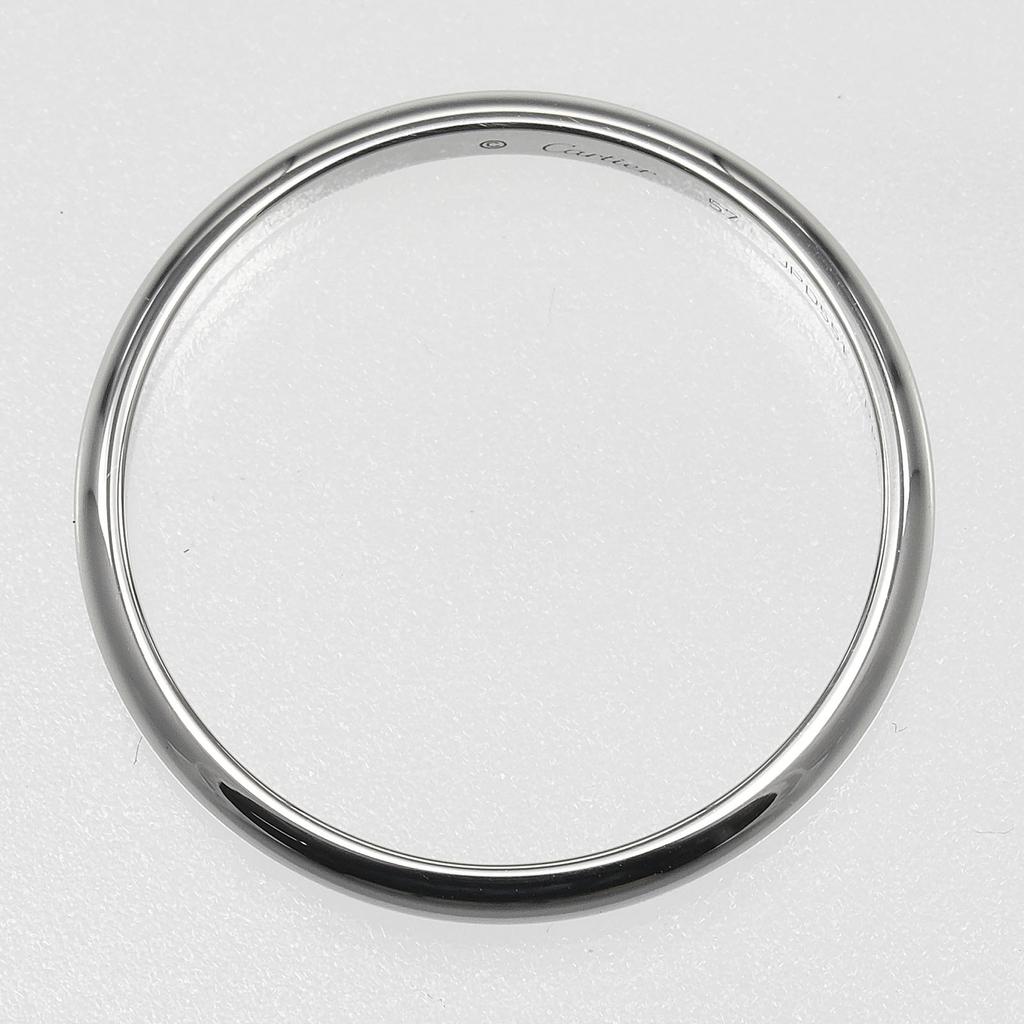 CARTIER 1895 wedding Ring Pt950Platinum #7.8(US Size) 3.1g mens Used