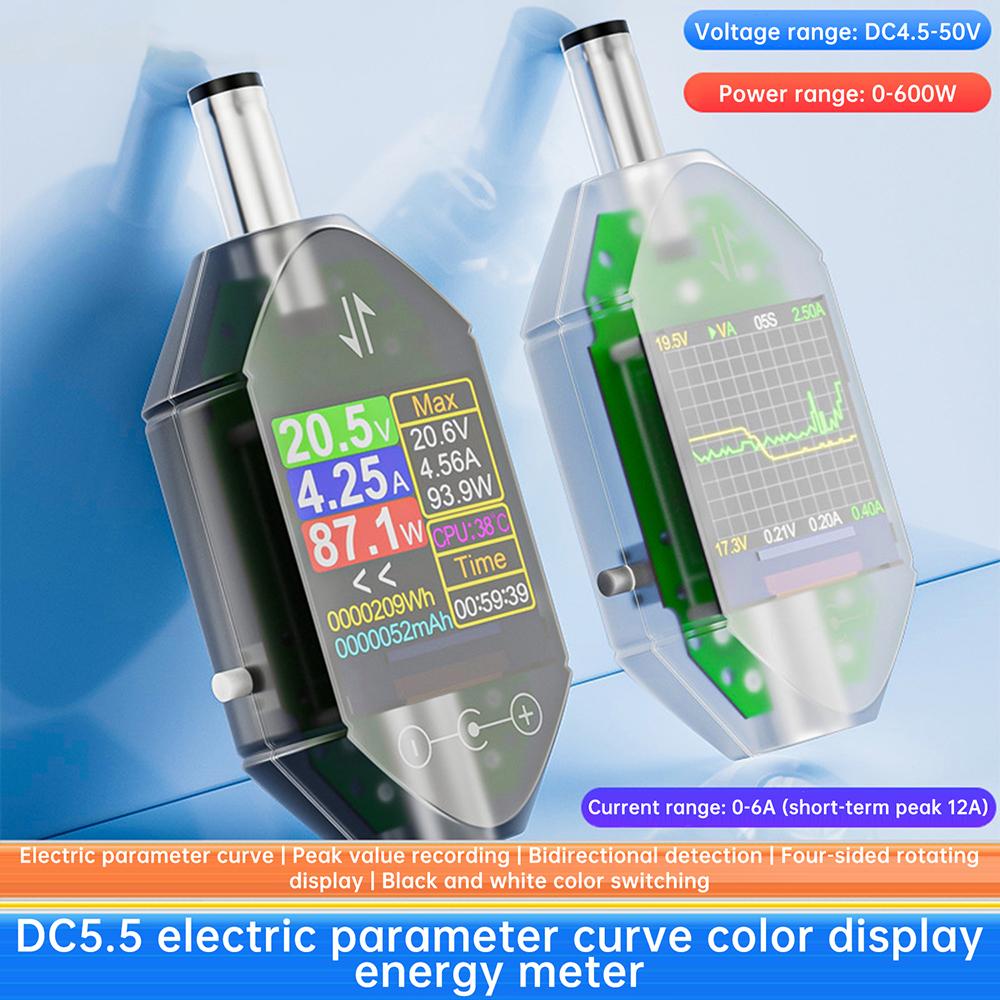 DT111 Digital DC Voltage Current Power Meter Tester High Precision DC 1.1-11V 1-6A Energy Consumption Capacity CPU Temp Monitor