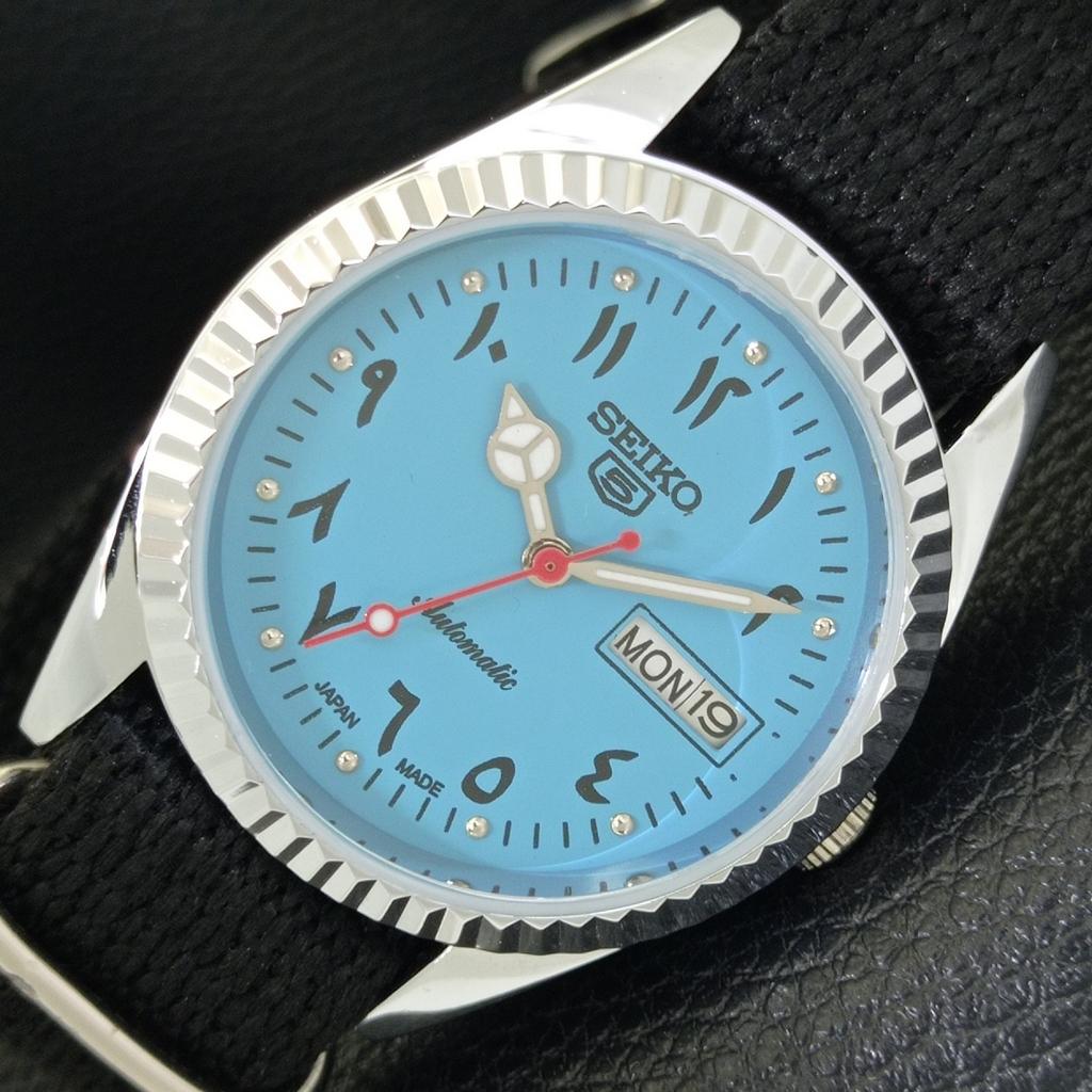 

JAPAN VINTAGE REFURBISHED SEIKO 5 AUTOMATIC 6309A MENS ARABIC WATCH a441421-5 Sk-a441421
