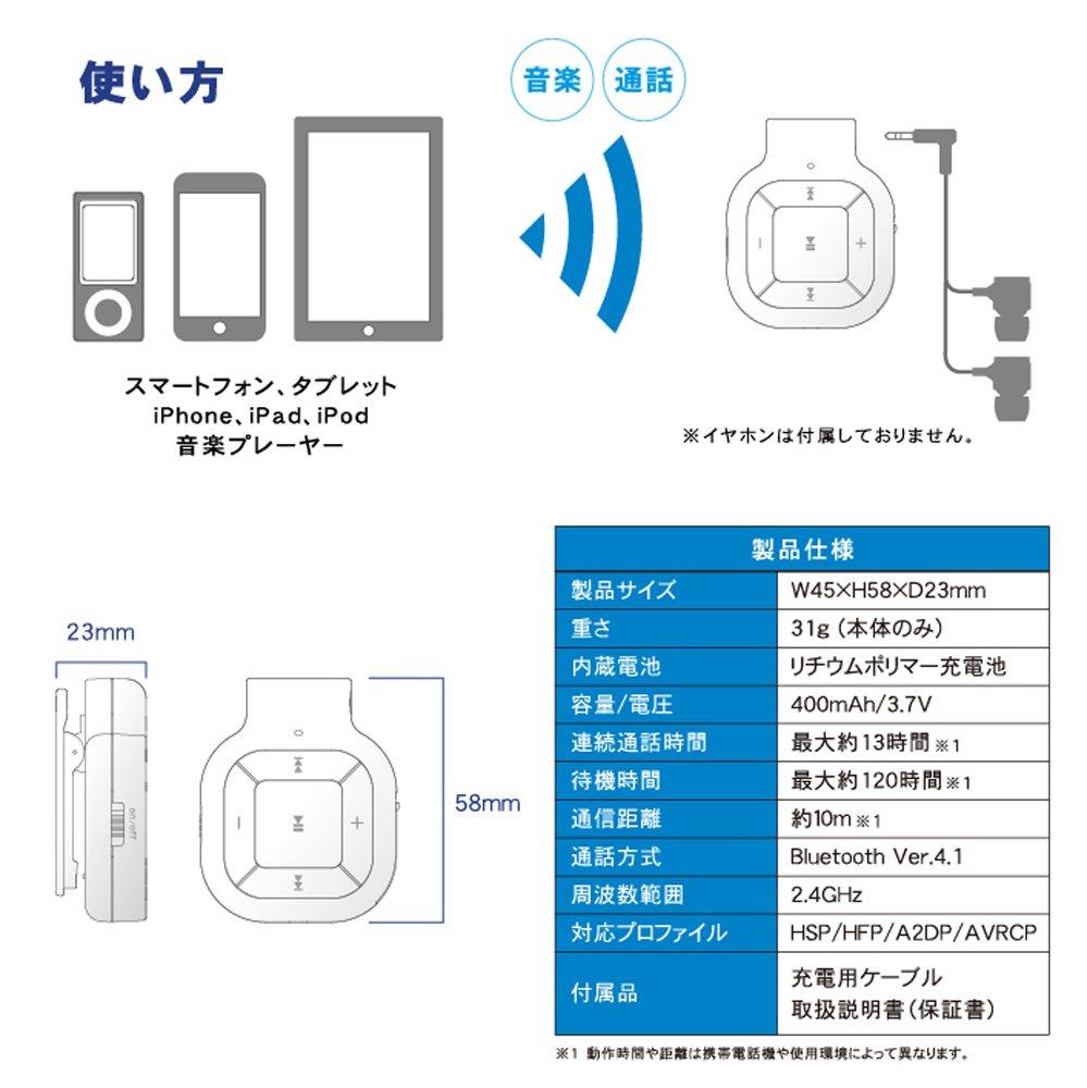 Topland Bluetooth Earphone Receiver AUBLREWT-7222