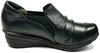 Yuriko Matsumoto Casual Town Walking Shoes, Genuine Leather (Size 23cm, Black)