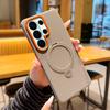 360 Rotating Kickstand Textured Magnetic Phone Case for Samsung S26 Ultra S25 S24 Plus S23 Camera Protection Shockproof Cover