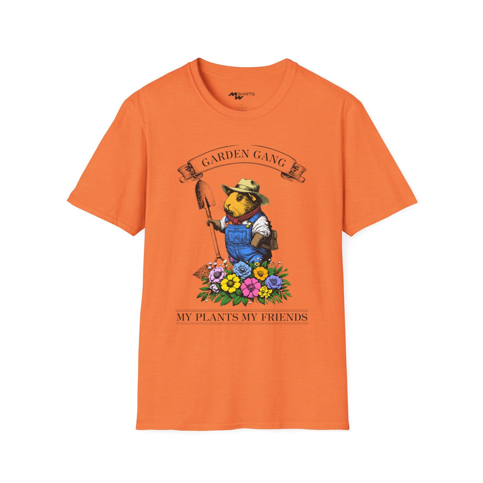 Guinea Pig Gardening T-Shirt: Garden Gang Apparel XL