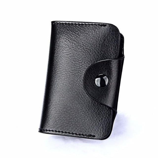

Pop up ID Credit Card Coin Purse Slim Wallet PU Leather card Holder Mini Metal Wallet Automatic чорний