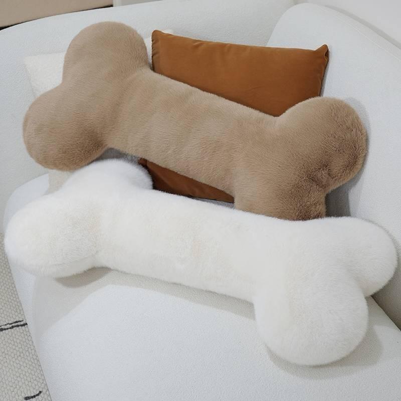 Shape Puppy Bone Plush Toy Cute Cartoon Throw Pillow Doll Decoration Pendant