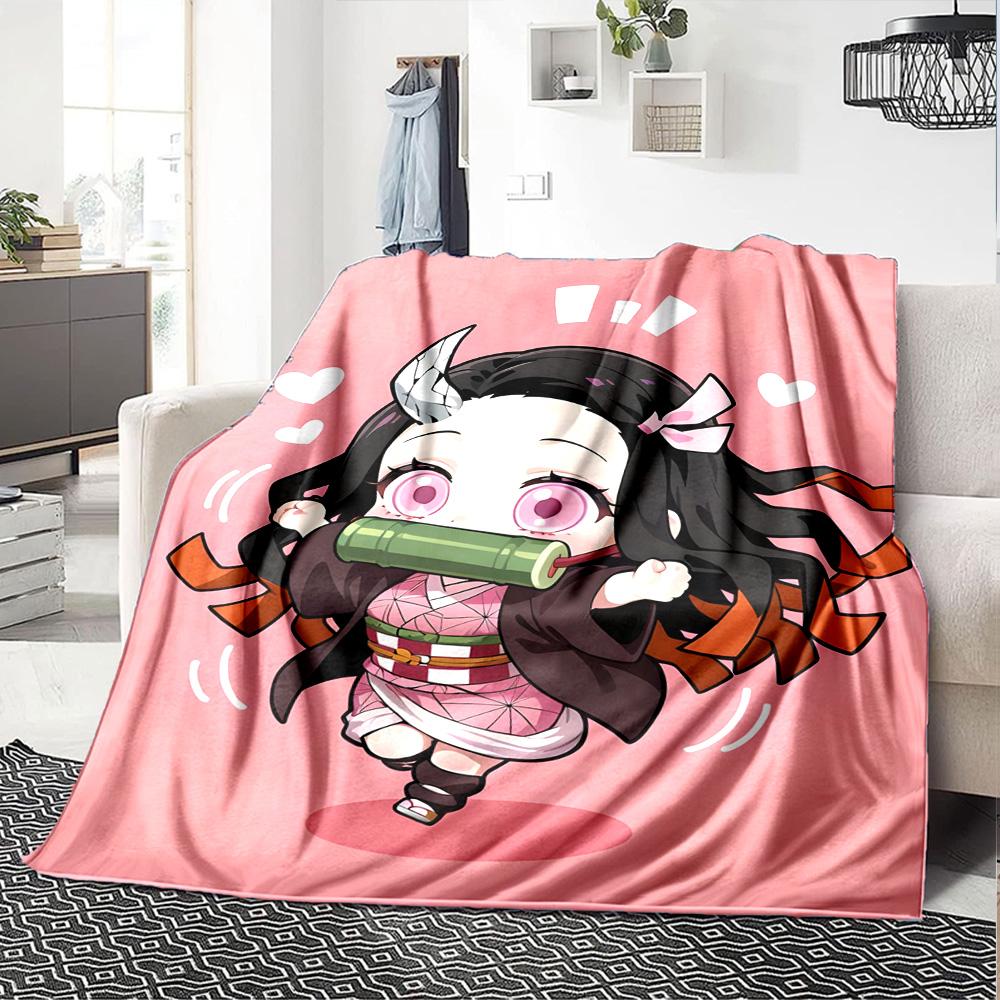 1pc Nezouko Blanket, Gift, for Men and Women, Soft Blanket, Good for Sofa Bed Couch Travel, Lightweight Flannel Blanket