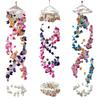 Colorful Shell Wind Chime Decoration Creative Door Window Decor Wind Chime Mediterranean Style Wrapped Wind Chime Hanging Decor