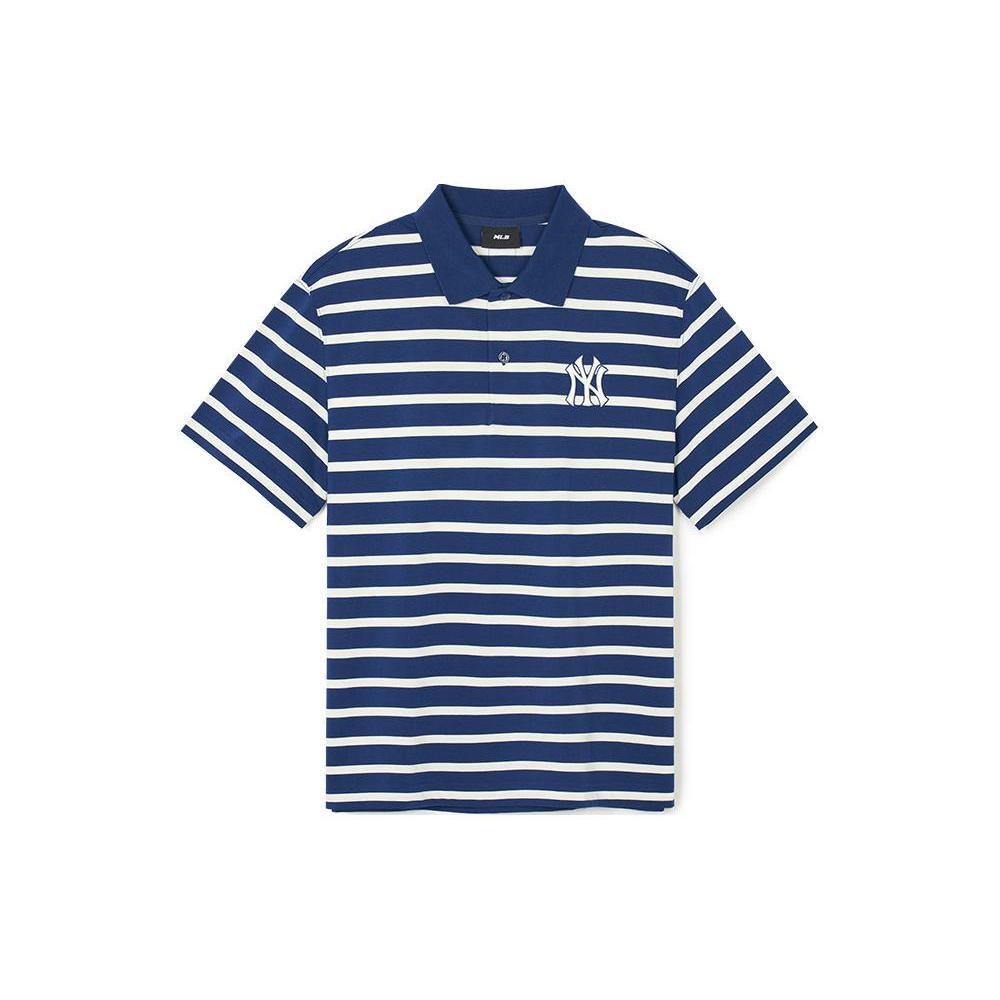 MLB Polo Shirt Unisex Light Navy Blue 3APQV0343-50NYL XXL
