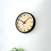 KATOMOKU Muku Clock 8 Black Wall Continuous Second Diameter km-81BKRC Clock, Hand, 30.0cm (Radio-controlled)