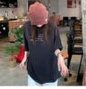 AC1996 Retro Distressed Letter Print Unisex Loose-Fit T-Shirt