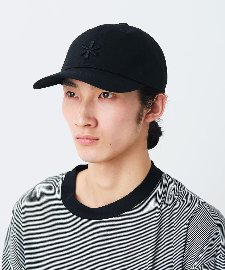 Asterisk Size 1 [Snow Peak] Cap, Cap, Hat, Logo, Unisex, BLACK,