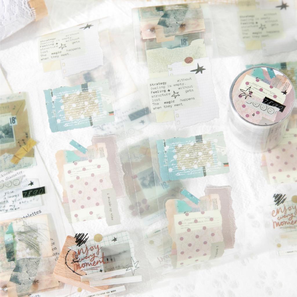 5cm×200cmTape Freedom is a Wild Series of Literary and Retro Hand Account Decoration Materials for Reusable Stickers