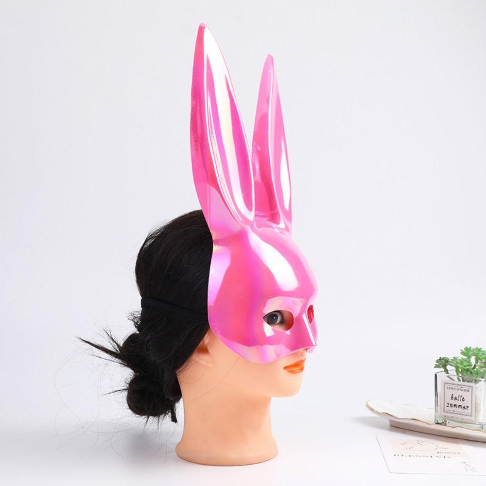 Props Gifts Rabbit Ears Mask Half Face Mask Prom Party Supplies Women Half Mask Party Cosplay Props