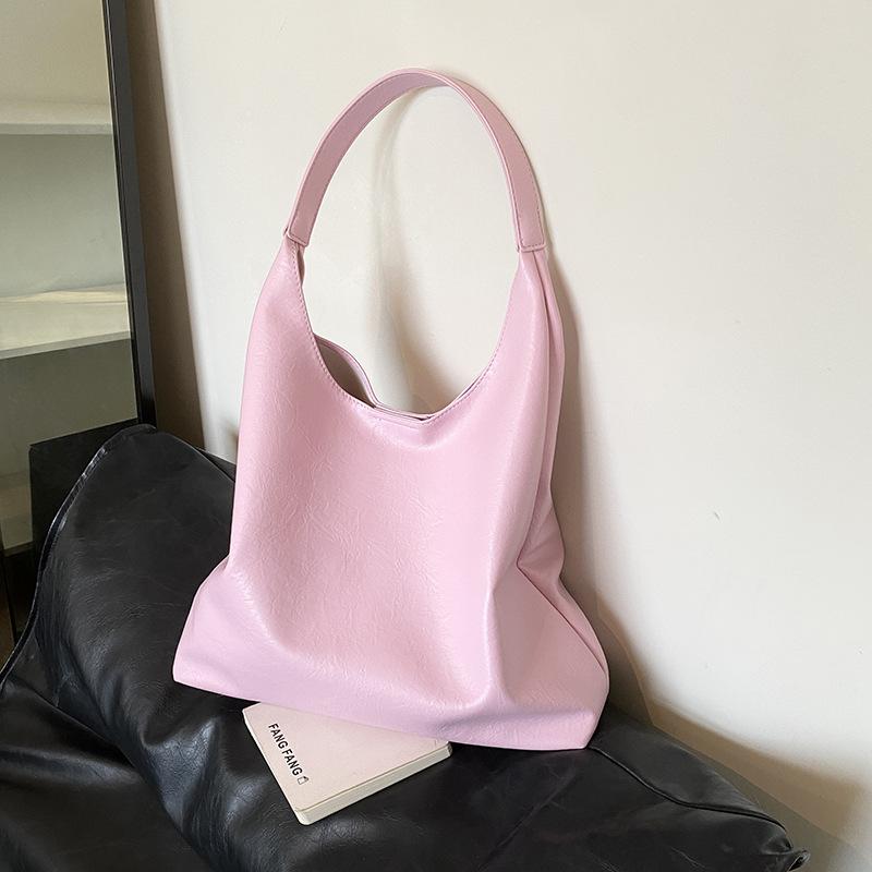 Fashion Big Bag New Versatile Casual Shoulder Commuting Large-capacity Soft Leather Tote Bag