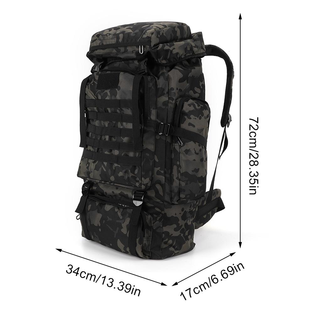 Outdoorový batoh 80L Pánský Velkokapacitní Cestovní Lehký Neformální Turistický batoh Sportovní Vodotěsný Cestovní Horolezecký batoh