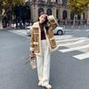 Fur integrated lamb wool coat women's winter new plush warm suede plush coat