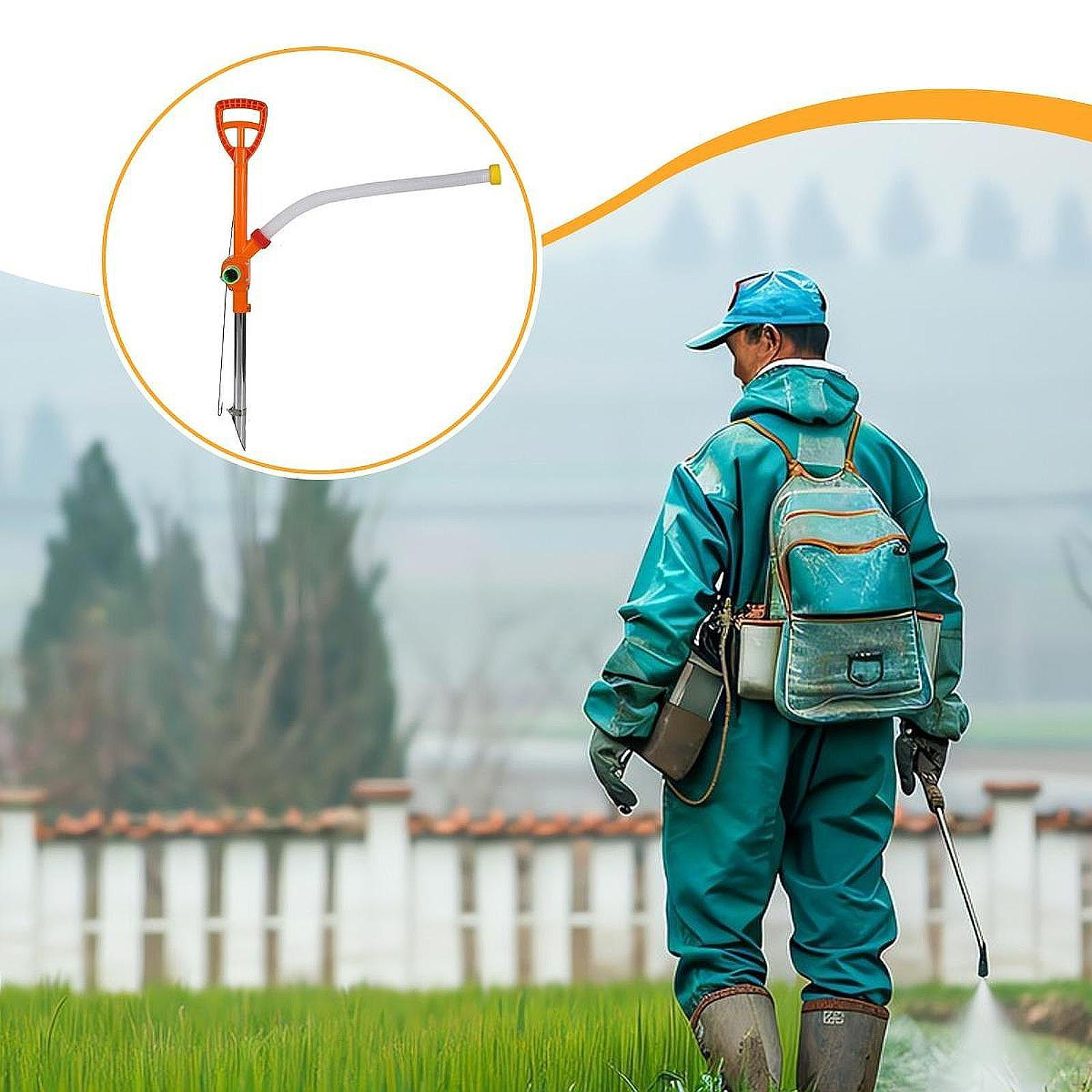 

Ручная сеялка Устройство для подкормки Ручная трубка для внесения удобрений для кукурузного поля Мешок в комплект не входит