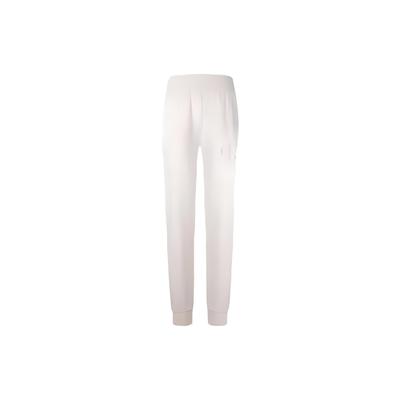 Solid Color Elastic Waistband Tapered Knit Joggers Women Bottoms Milk-White J222819