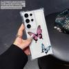Gradient Butterfly Phone Case for Samsung A20s A21s A23 A24 25 26 31 32 32 33 34 35 50 51 52 53 54 73 Transparent Soft Covers