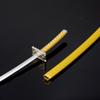 26cm Coyote Starrk Japanese Popular Animation Model Uncut Samurai Katana Sword Metal Crafts Ornament Model Collections kids Toys