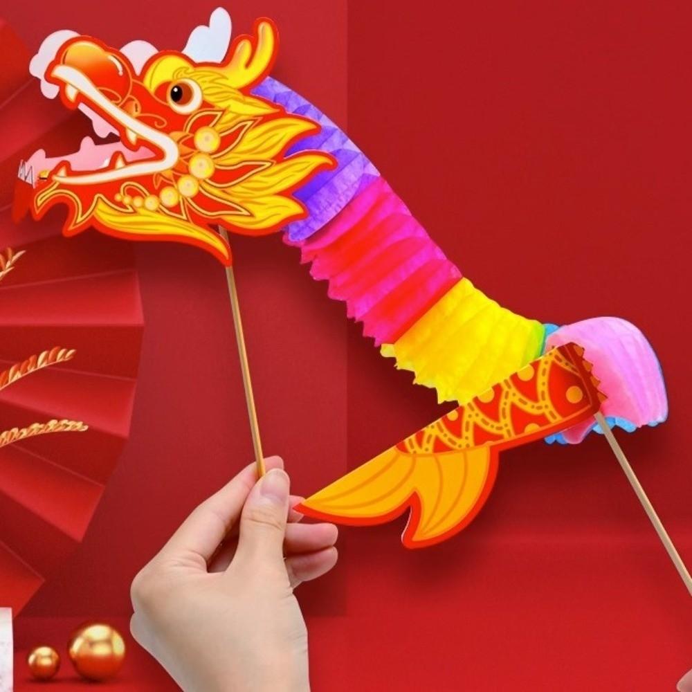 Ancient Chinese Style Goat Year Handheld Hanging Ornament Lion Dance Garland Craft Kids Craft
