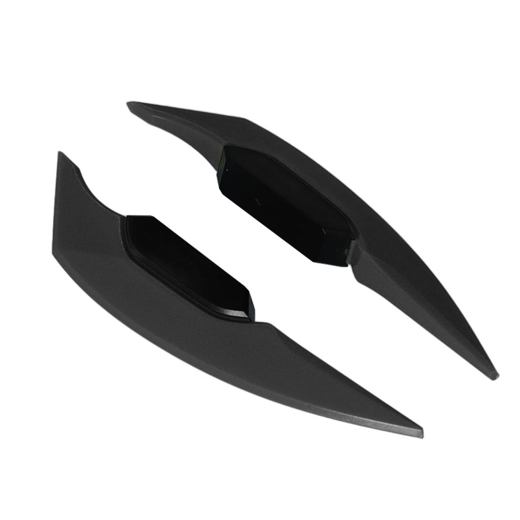 1 par Motorsykkel Side Winglet Aerodynamisk Wing Spoiler Universal for Motorsykkel El-sykler Svart