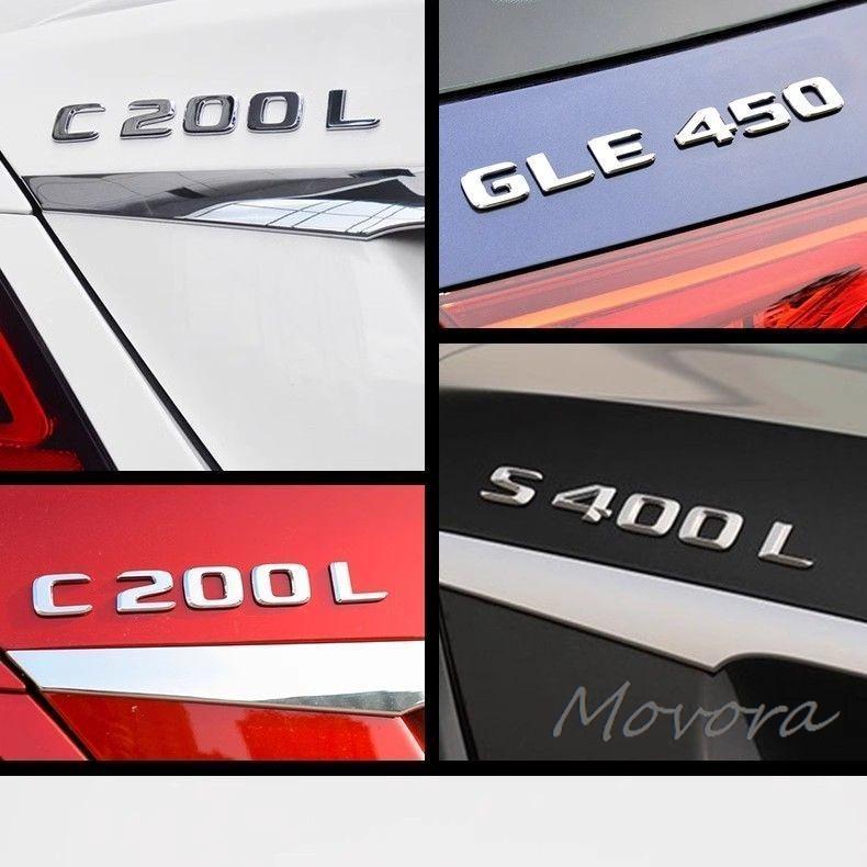 TGM3 Car Trunk Letters Logo Emblem Badge Decals Sticker For Mercedes Benz CLA Class CLA35 CLA45 CLA260 CLA200 CLA180 CLA250 CLA220