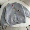 Kids Thick Red Knit Sweater Winter Warm Soft Top for Boys and Girls