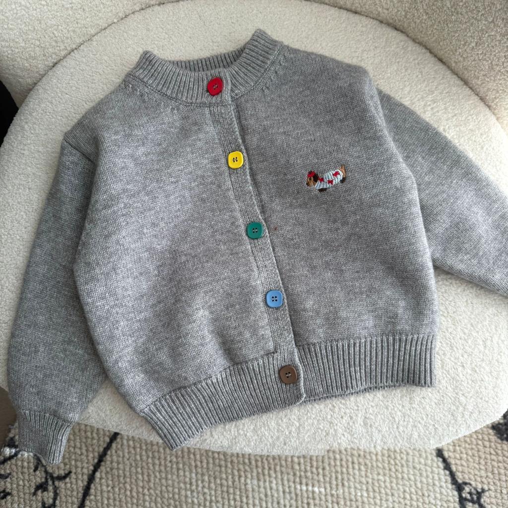 Kids Thick Red Knit Sweater Winter Warm Soft Top for Boys and Girls