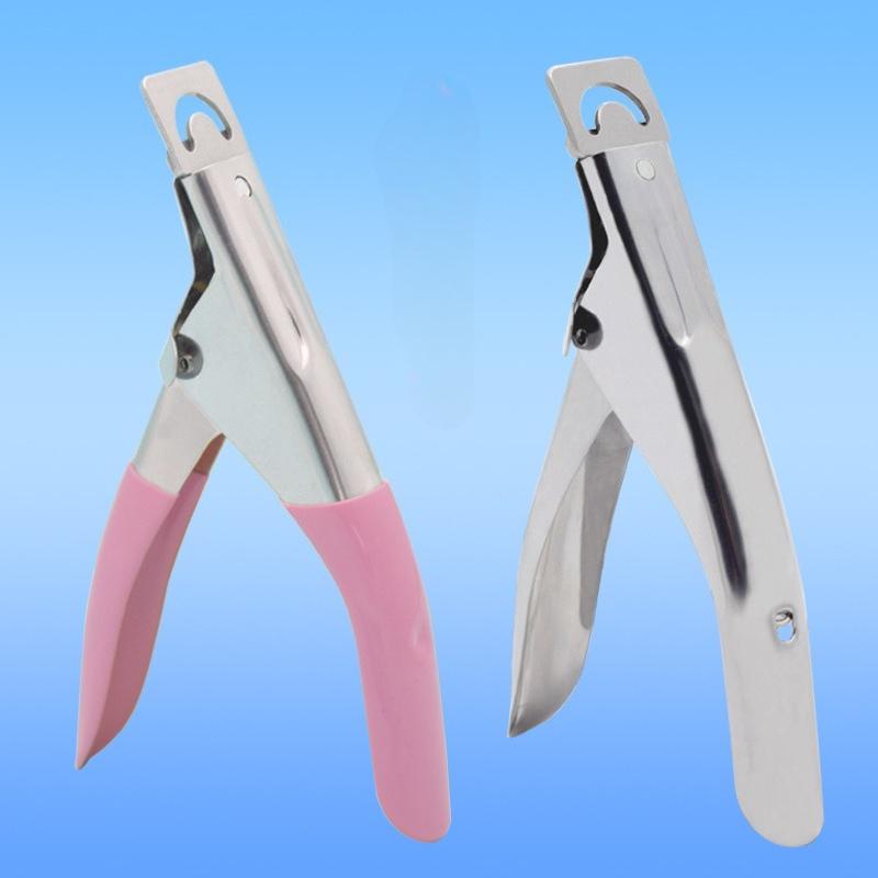1 pièce Ciseaux pour Faux Ongles Ciseaux à Ligne Unique Ongles en Cristal Acier Inoxydable Ciseaux à Ongles Ciseaux à Ongles en Forme de U Ciseaux pour Ongles Français DIY