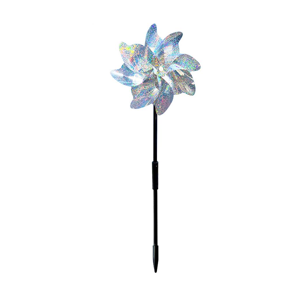 

Садовое украшение Отпугиватель птиц Светоотражающие вертушки Отпугиватель птиц Ветряная вертушка Ветряная мельница 1 pack