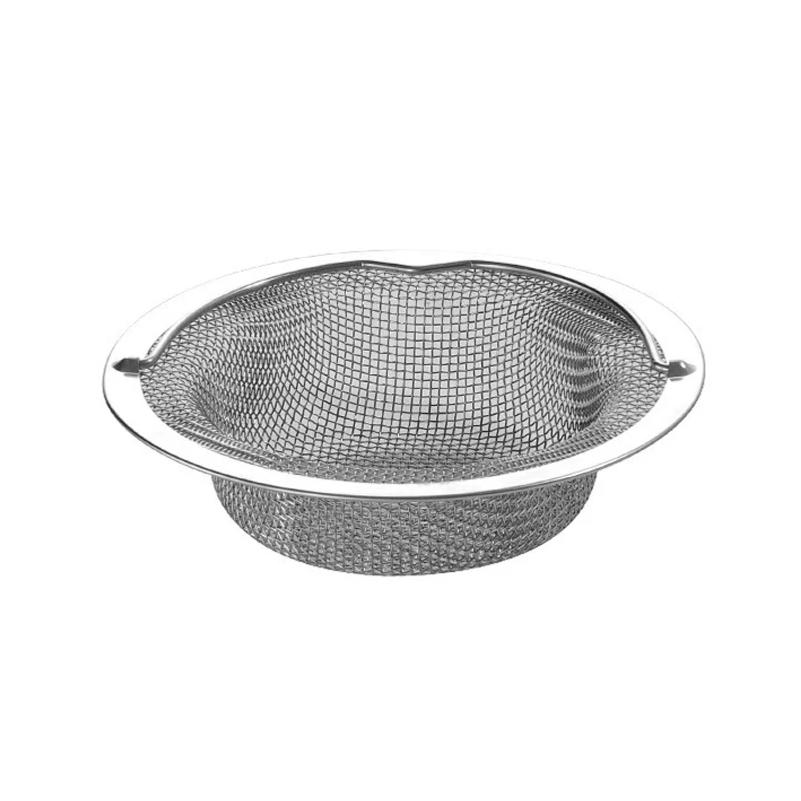 Stainless Steel Kitchen Sink Strainer Thickened Anti Clog Drain Filter Universal Leak Proof Mesh for Sink Basket Debris Catcher