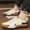 Casual men's shoes 2025 autumn new versatile fashion mesh breathable lightweight daily simple flat soft baseplate shoes