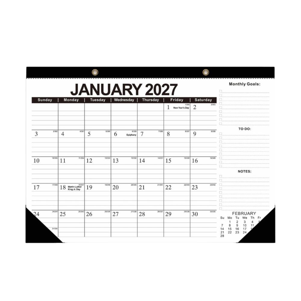 Colorful English Hanging Calendar Daily Planning Yearly Schedule Organizer Home Office A