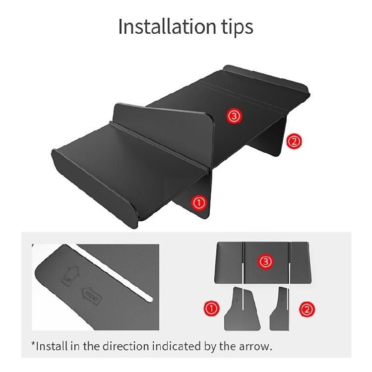 Glove Box Organizer Automotive Interior Accessories Glove Box Divider Compartment Storage Insert Tray Quick Setup Black
