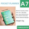 Efficiency Plan Leather Pocket Calendar Colorful Schedule Planner Notepad  School Office Supplies