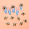 Retro Cartoon Rhinestone Bee Nail Art DIY Decorations