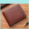 New Men's Wallet For Young And Fashionable Men Stylish And Spacious With Multiple Card Slots And Geometric Patterns Black/brown/coffee Characters)
