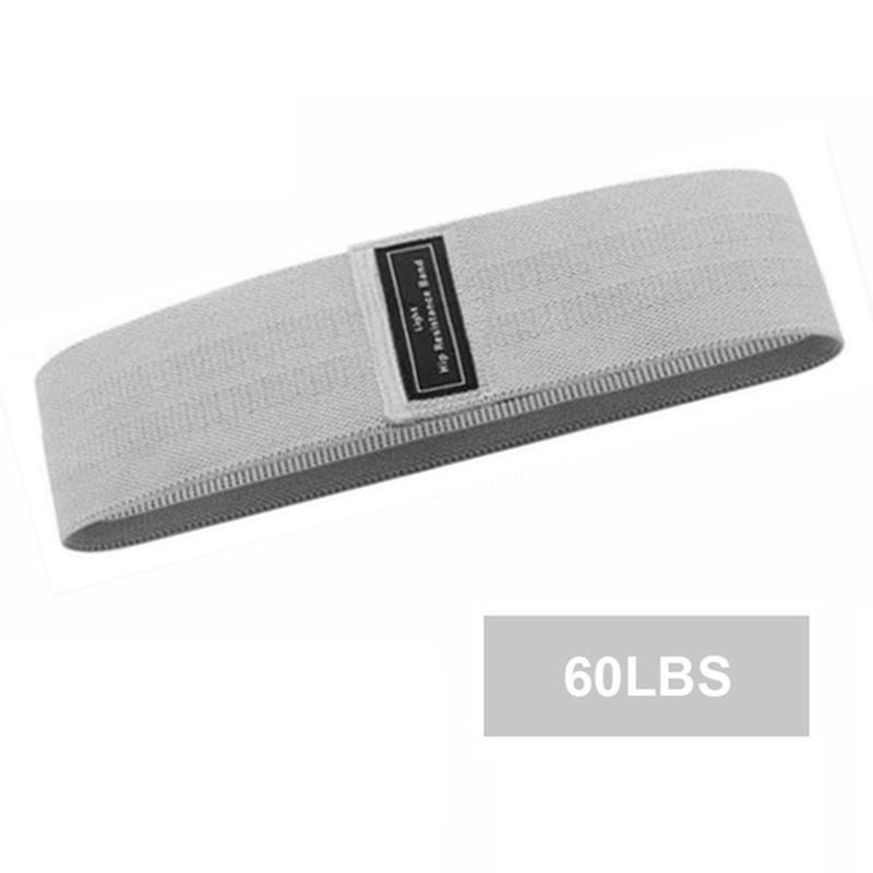1PCS Unisex Fitness Elastic Band for Legs Thigh Glutes Workout 3 Levels Resistance Gym Bands for Squat Exercise Light Grey
