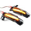 2pcs For Jeep Grand Cherokee WK2 2011-2018   Car LED Dynamic Turn Signal Side Mirror Light Rear Mirror Blinker Lamp