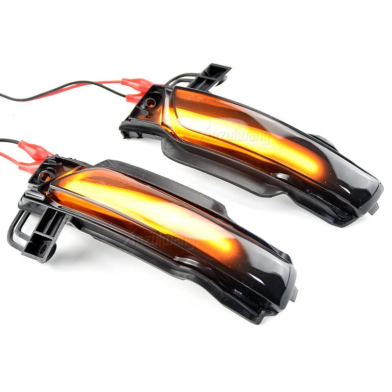 2pcs For Jeep Grand Cherokee WK2 2011-2018   Car LED Dynamic Turn Signal Side Mirror Light Rear Mirror Blinker Lamp