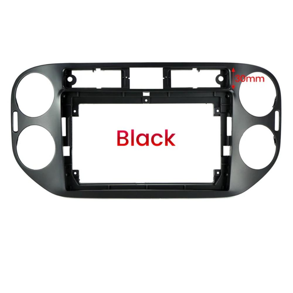 Car DVD Frame Audio Fitting Adaptor Dash Trim Facia Panel 9inch for VW Tiguan 2010-16 Radio Player 16pin Power Cable Canbus
