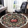 1pc Ladybug Mandala Artwork Chair Carpet for Office, Round Non Slip Durable Large Size Office Carpet, Suitable for Office